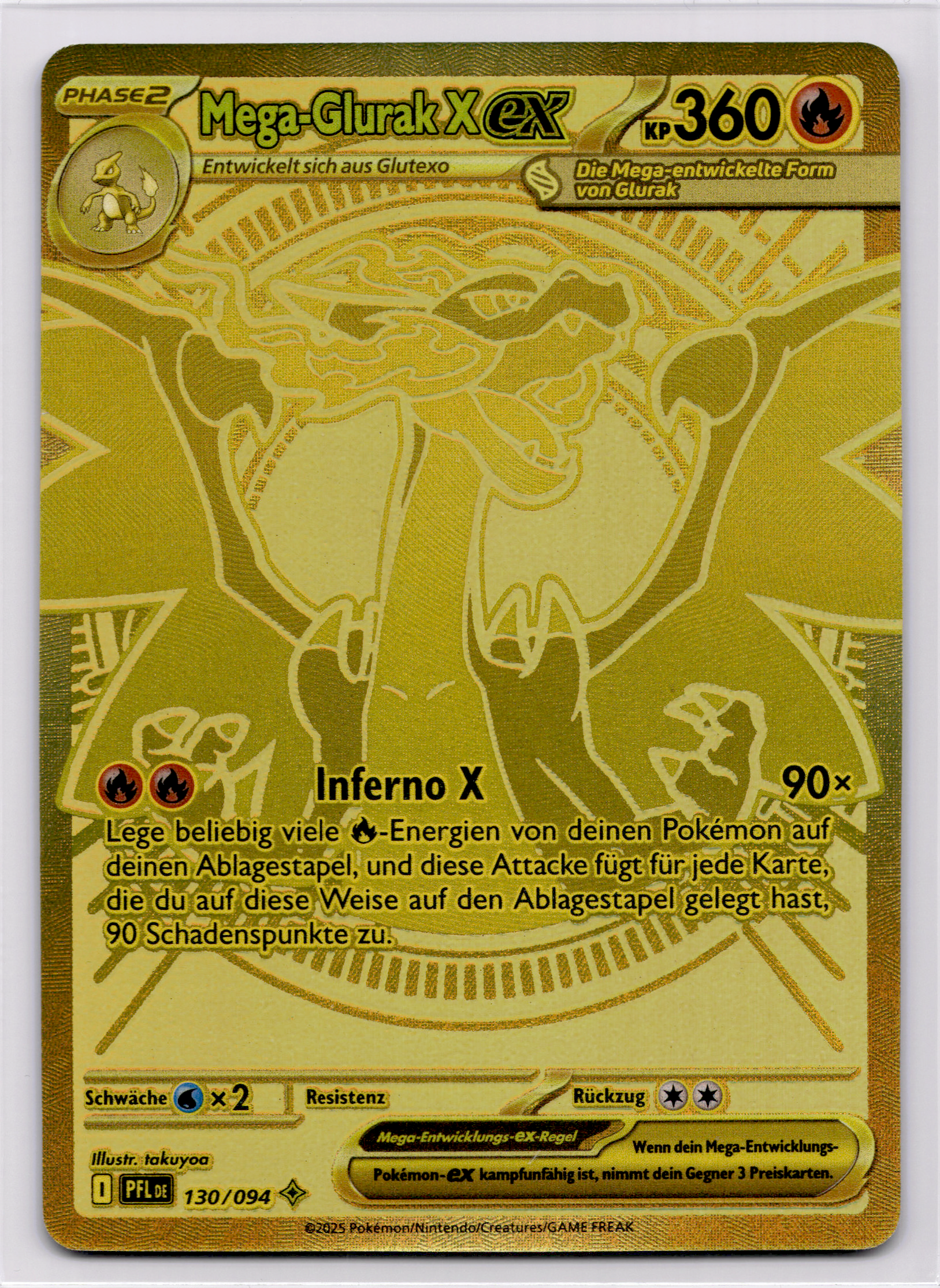 Mega Glurak X ex (PFL 130) Fatale Flammen – Deutsch (Near Mint) #NM1 - prückner.de