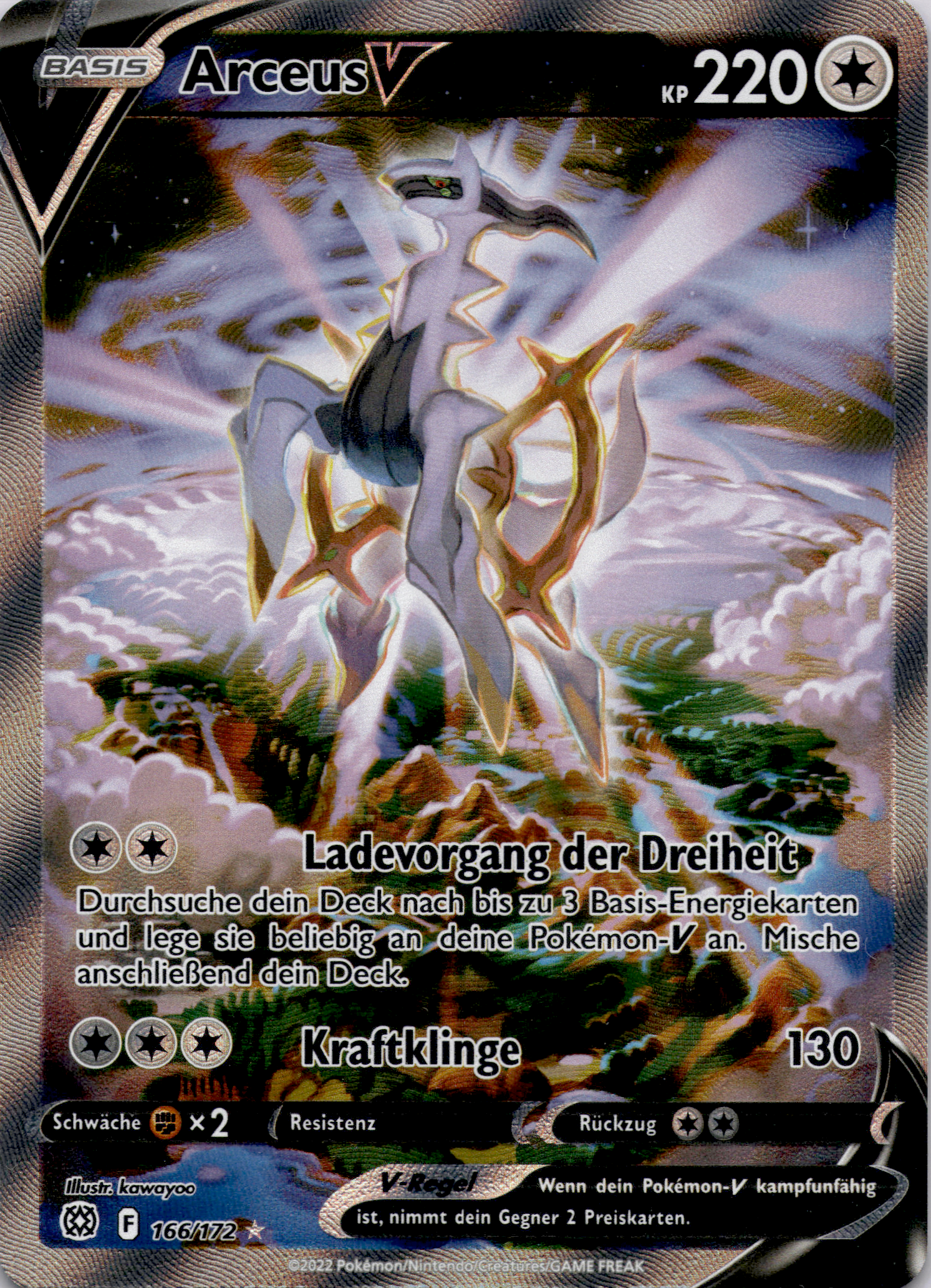 Arceus V (BRS 166) Near Mint #DE