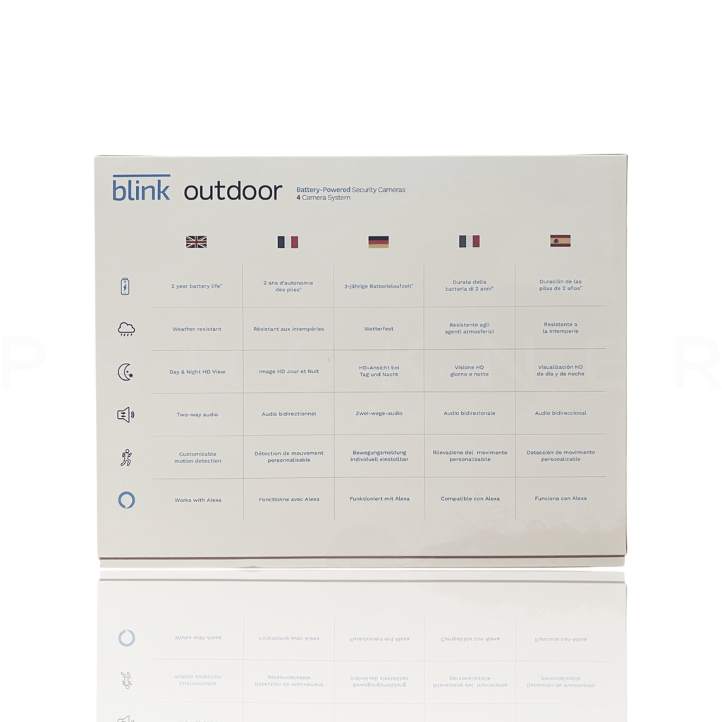 Blink Outdoor Kamera Kabellose Witterungsbeständige HD Sicherheitskamera 4 Stück Set - prückner.de