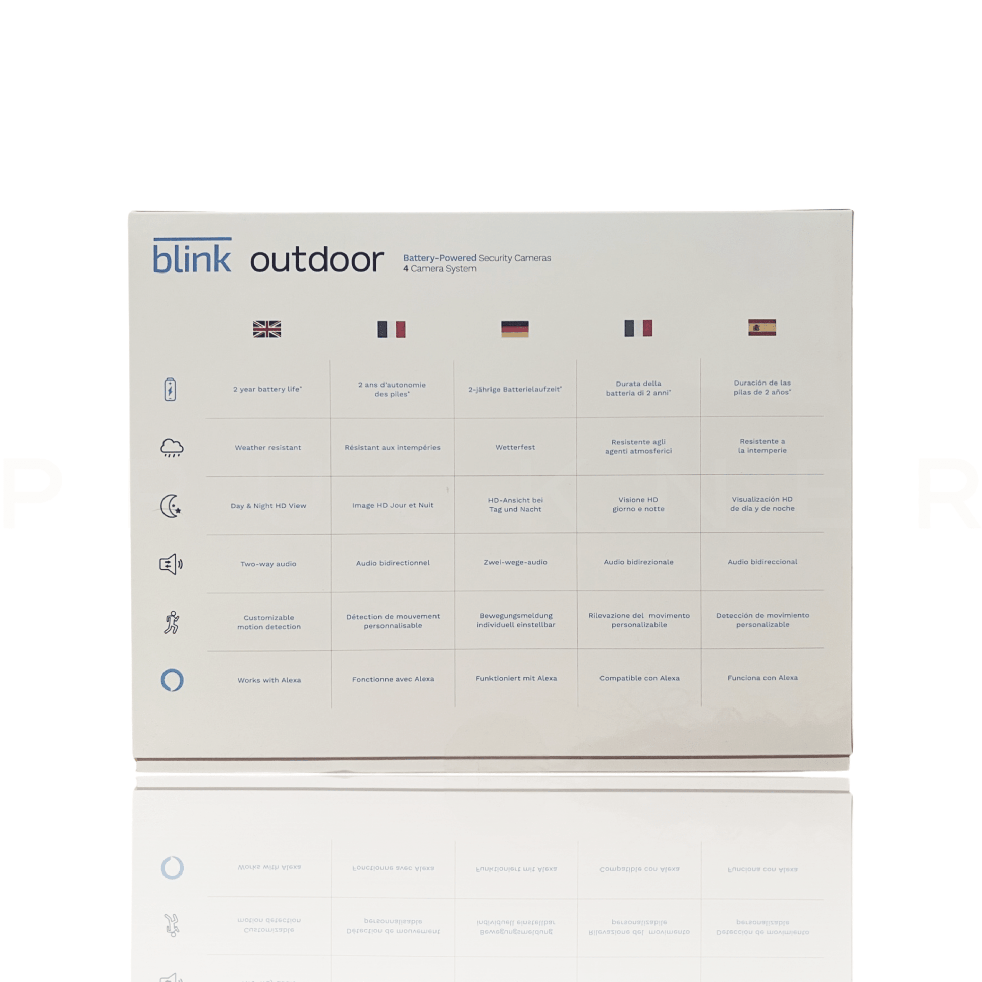 Blink Outdoor Kamera Kabellose Witterungsbeständige HD Sicherheitskamera 4 Stück Set - prückner.de