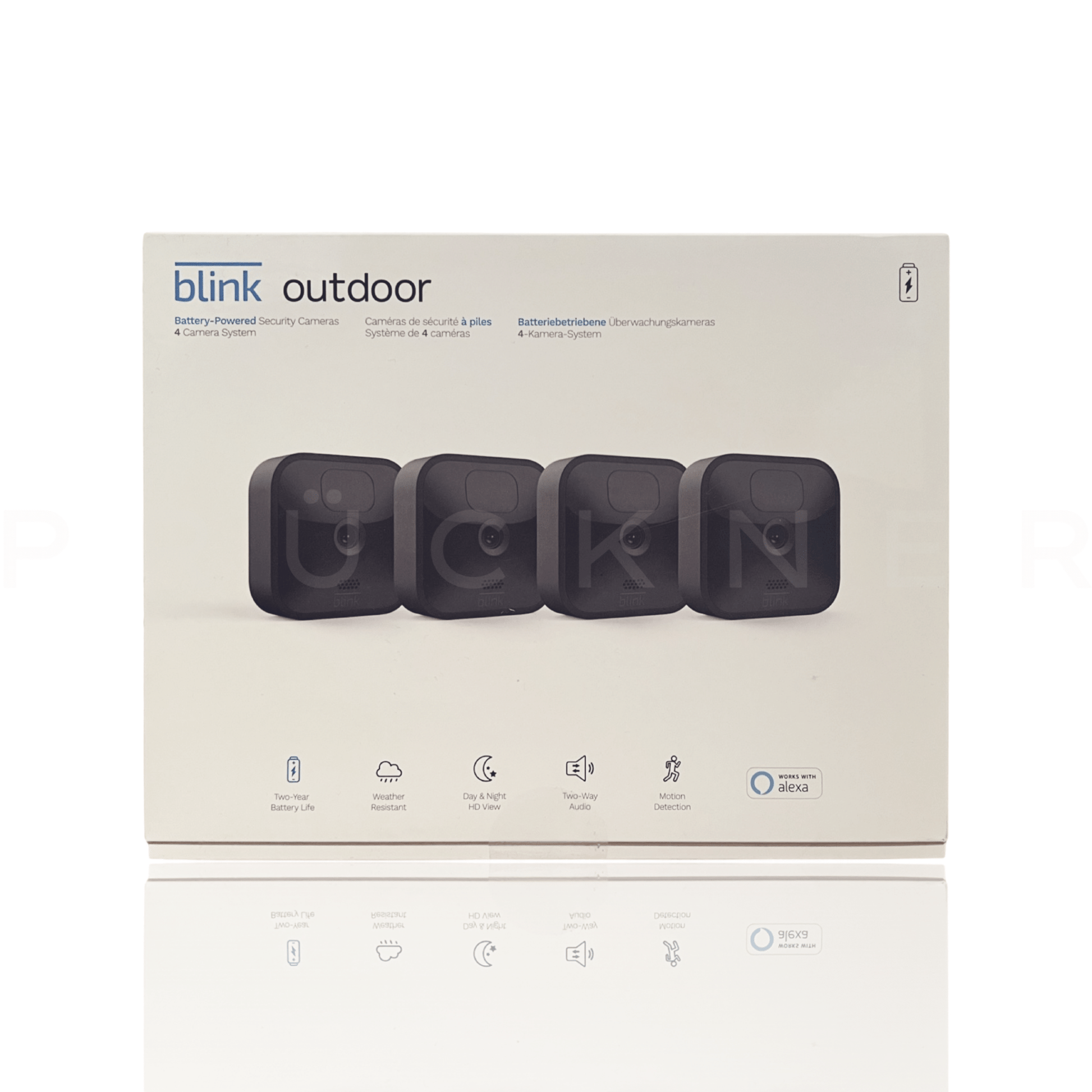 Blink Outdoor Kamera Kabellose Witterungsbeständige HD Sicherheitskamera 4 Stück Set - prückner.de