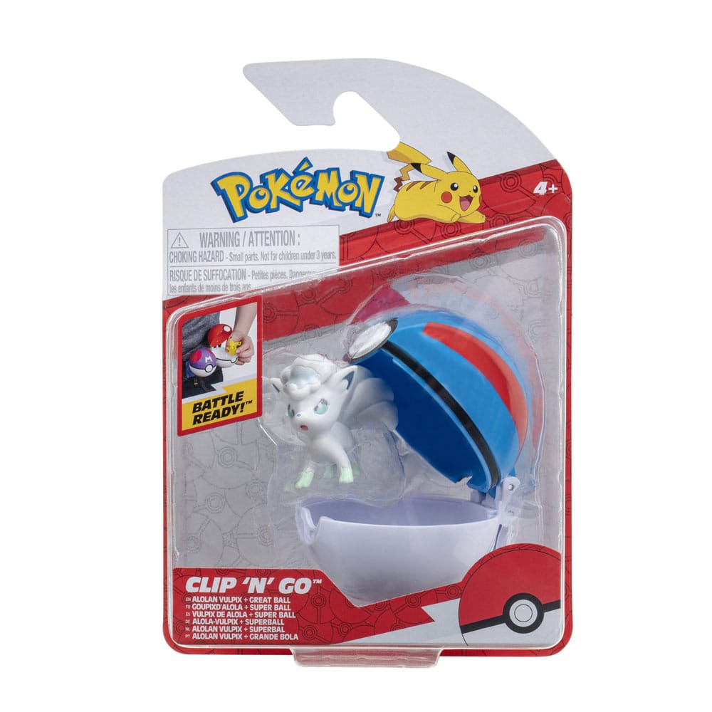 Pokémon Clip'n'Go Poké Balls Alola-Vulpix & Pokéball