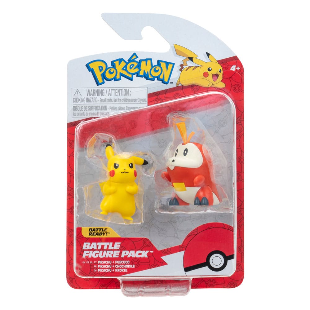 Pokémon Gen IX Battle Figure Pack Minifiguren 2er-Pack Pikachu & Krokel 5 cm