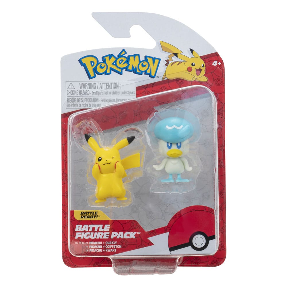 Pokémon Gen IX Battle Figure Pack Minifiguren 2er-Pack Pikachu & Kwaks 5 cm - prückner.de