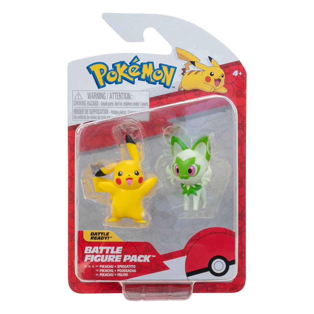 Pokémon Gen IX Battle Figure Pack Minifiguren 2er-Pack Pikachu & Felori 5 cm